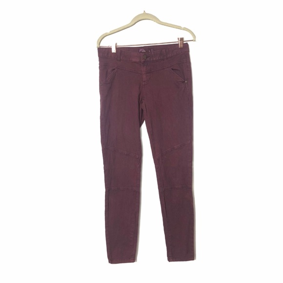 Prana Pants - PrAna Burgundy Skinny Jeans Pants Womens Size 6